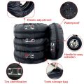 Universal 4Pcs Spare Tire Cover Case Polyester Car Tyre Storage Bags Automobile Tyre Accessories Auto Vehicle Wheel Protector. 