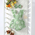 Baby's  Lovely Cute Girls Summer Sleeveless Printing Daisy  Japan&Korean Jumpsuits. 