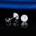 1 Pair G23 Titanium Stud Earrings White Zircon Men Women 2mm Simple Initial Ear Piercing Jewelry . 
