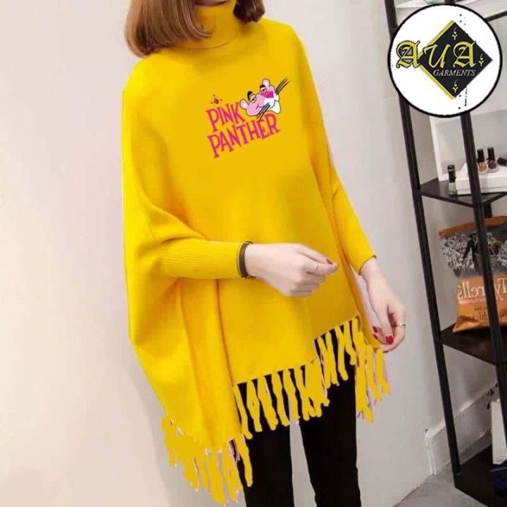 Fleece%20Poncho%20For%20Women%20%7C%20Winter%20Collection%20Woman's%20Printed%20Poncho%20For%20Girls%20%7C%20Winter%20Fashion%20Coffee%20Printed%20Poncho%20Sweater%20Poncho%20Style%20Top/Shirt%20For%20Girls%20-%20Image%202
