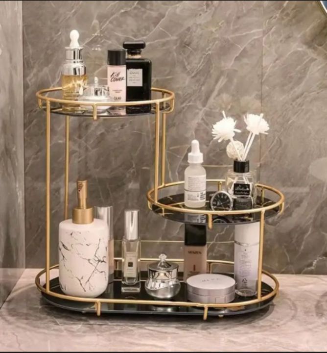 Beauty Table Rack Makeup Storage Rack, Cosmetic Storage Shelf, Makeup Organizer, Dressing ...