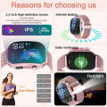 LIGE Smart Watch Women 2.2" Curved Display BT Call 100+ Sports Mode Flashlight Body Temperature Health Monitor Men's Smartwatch. 
