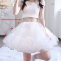 Boneless Ultra Poof Petticoat for Lolita - Wire-Free Soft Tulle Skirt Puffer, Flying Saucer Cut for Daily Cosplay & Maid Dresses. 