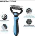 Professional Pet Deshedding Brush 2 Sided Dematting Dog Comb Cat Brush Rake Puppy Grooming. 