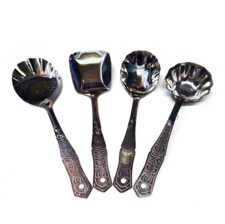 Serving%20Spoon%20Set/Stainless%20Steel%20Spoon%20Set-4%20Pieces%20-%20Serve%20Your%20Meals%20With%20Style%20Using%20This%20Set%20Of%204%20Stainless%20Steel...%20-%20Image%209