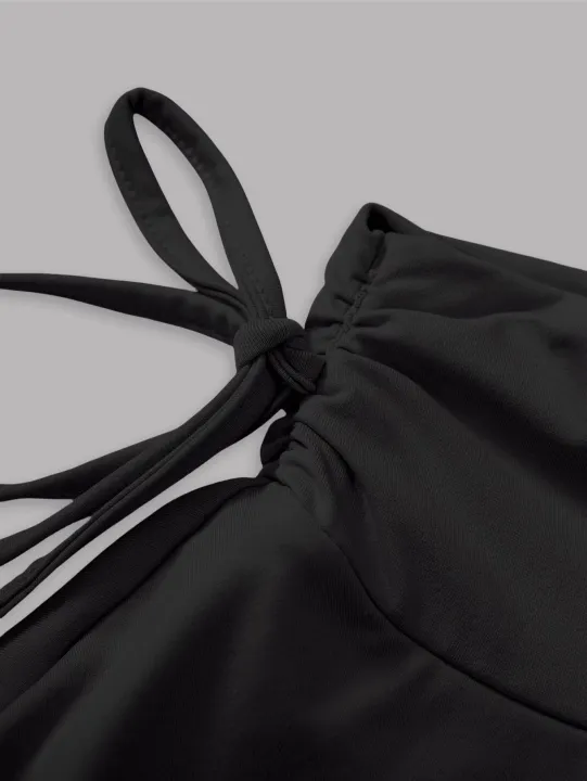 2025%20New%20Solid%20Color%20Skirt%20Women%20Summer%20Fashion%20Outdoor%20Versatile%20High%20Waist%20Slim%20Fit%20Elastic%20Waist%20Short%20Skirt%20Goods%20In%20Stock%20-%20Image%204