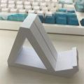 2Pcs Practical Plastic Keyboard Display Stand Anti-Slip 3D Printing Keyboard Holder Lightweight Keyboard Storage Rack.