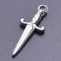5pcs Mini Sword Charms Knife Gothic Charm for Jewelry Making Supplies Stainless Steel Pendant DIY Necklace Accessories Materials. 