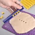 Ceramic Art Alphabet Number Letter Polymer Clay Presser Stamp Embosser Mold Sealing Diy Embossing Pottery Clay Tools. 