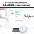 TUYA Zigbee Water Leak Detector Water Flood Sensor Smart Life APP Remote Monitoring Flood Alarm Overflow Security Protection. 