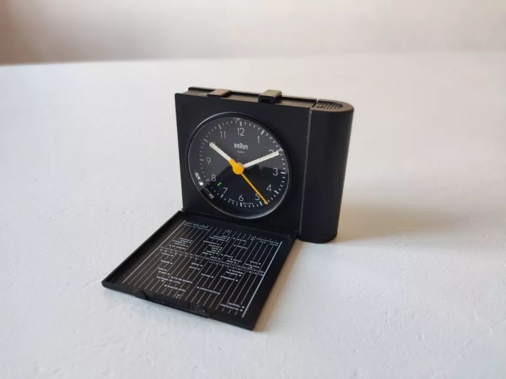 Rare Braun AG Type 4759/ AB 312 sl World Travel Alarm Clock Good Condition Made In Germany