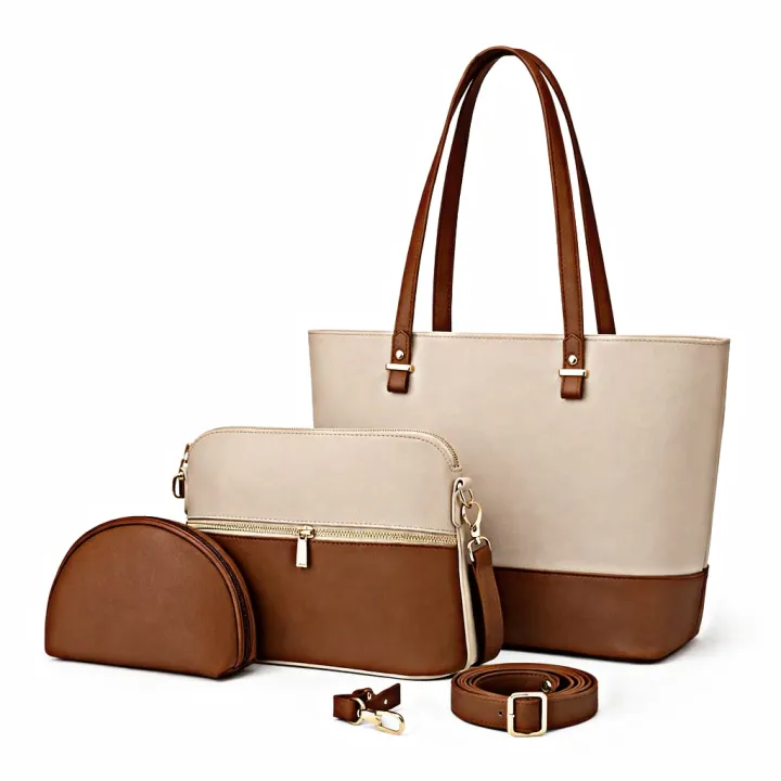3-Piece%20Dual-Tone%20Women%E2%80%99s%20Handbag%20Set%20-%20Textured%20PU%20Leather%20Large%20Tote%20with%20Tassel%20Detail%20-%20Matching%20Crossbody%20Messenger%20Purse%20&%20Mini%20Pouch%20for%20Ladies%20-%20New%202026%20Office%20&%20Party%20Wear%20Collection%20-%20Image%202