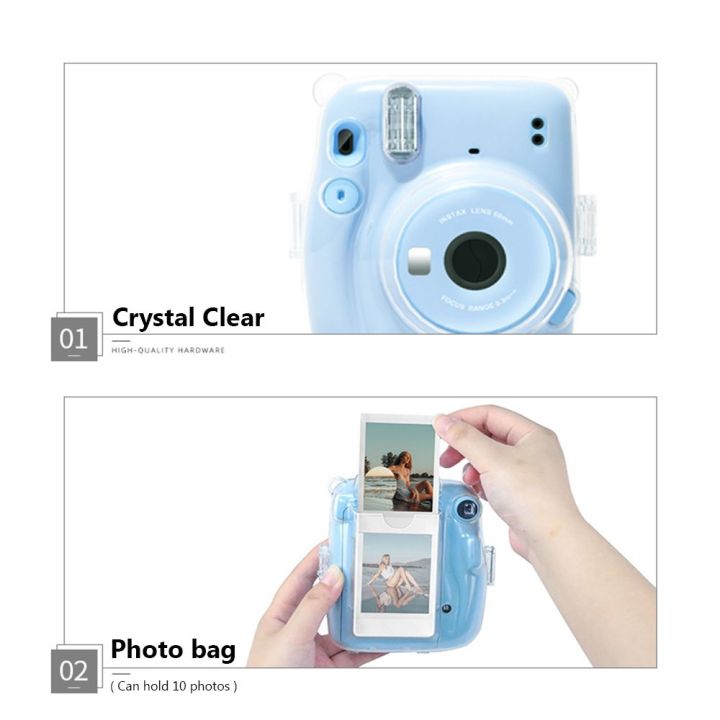 Shockproof%20Transparent%20Sticker%20Photo%20Bag%20Camera%20Cover%20Protective%20Shell%20Storage%20Case%20For%20%20Instax%20Mini%2011%20-%20Image%205