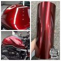 Highest quality super gloss metallic Dragon Blood red vinyl wrap film glossy red vinyl wrap for car wrap for Motorcycle. 