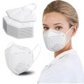 KN95 FACE MASK 5-Layer Filtration White Mask - Liquid and Dust Proof Face Protection - 10 Pack. 