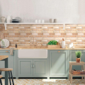 3D Wall Sticker Self-adhesive Faux Brick Wall Panel Peel and Stick Tile Backsplash for Kitchen Bedroom Waterproof Tile Sticker. 