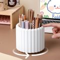 Modern Minimalist 360° Rotating Desk Organizer Pen Holder - Space-Saving, Multi-Functional Office Supplies - for Home & School.