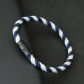 Fashion Fabric Bracelet Men Women Multiple Colors And Sizes Available Black Magentic Buckle Nautical Thread Braslet Accessories. 