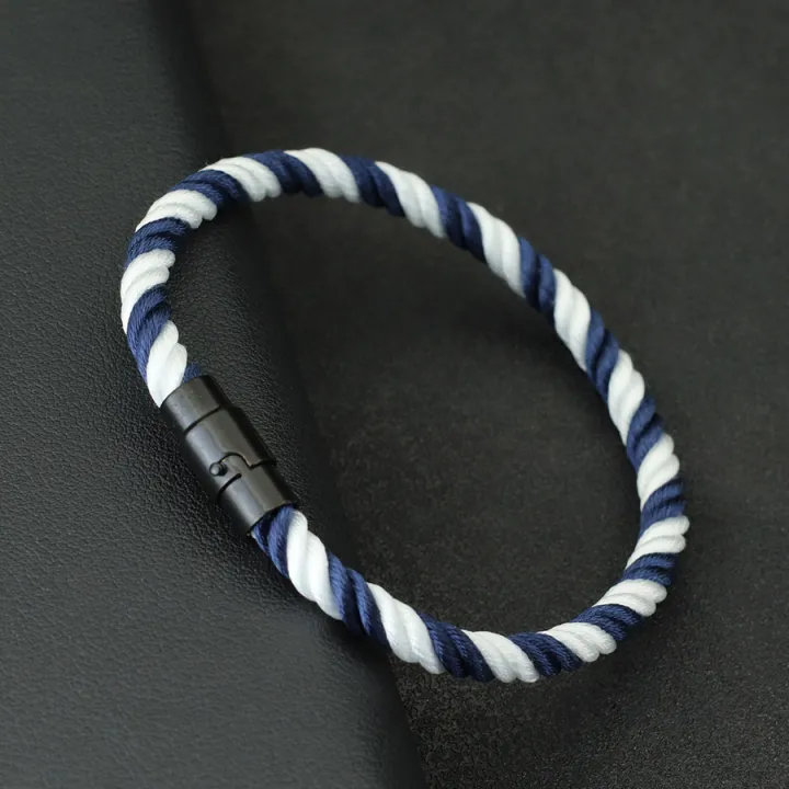 Fashion%20Fabric%20Bracelet%20Men%20Women%20Multiple%20Colors%20And%20Sizes%20Available%20Black%20Magentic%20Buckle%20Nautical%20Thread%20Braslet%20Accessories%20-%20Image%205