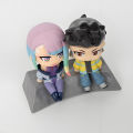 8cm Cyberpunk Edgerunners Q Version Anime David Martinez Lucyna Kushinada Lovers Action Figure Collection Model Toys. 