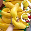 Giant Banana Squishy Toy Fake Banana Squeeze Toy Squishy Stress Relief Fidget Toy Slow Rising Desk Accessory for Adults . 