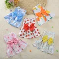 Pet Dress,Soft & Sleeveless Floral Outfit for Cats and Dogs, Perfect for Daily Wear & Special Occasions,Dog skirts. 