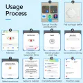 Mini GPS Tracker Smart Tag Compatible with iOS Find My APP Global Locator Anti-lost Finder for Car Pet Keys Wallet Suitcase iTag. 