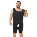 Men's Full Body Shaper Hide Gynecomastia Tummy Control Slimming Underwear Bodysuit Shapewear For Men. 