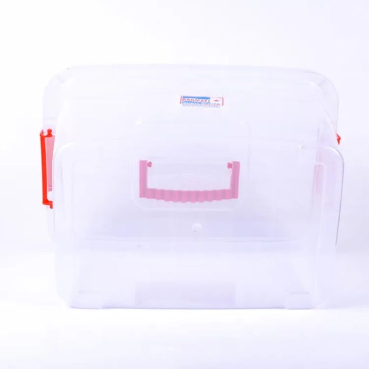 Smart%20Box%20Multipurpose%20Plastic%20Storage%20Container%20Box%20With%20Lock%20(Clear/Transparent)%20%E2%80%93%20Rectangular%20-%20Image%203
