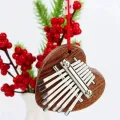 8 Key Mini Kalimba High Quality Exquisite Finger Thumb Piano Marimba Musical Good Accessory Pendant Gift,Valentine's Day. 