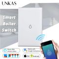 UNKAS Smart Home Alexa Echo  Home Wifi Water Heater Switch Tuya APP Remote Control Boiler Led Light Touch Outlet. 