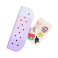 Diy Charm soft fancy silicon Magical Pencil Case for Girls and boys : Jumbo Zipper Pouch & Geometry Box – Fancy Stationery Set: Pouch  & Zipper for cute girls -With extra cartoon cute Adjustable Stickers- Girl Pencil Fun Case – unique and stylish pouch. 