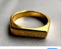 Slim Ring | Unique Design | Unisex | Golden Color Ring. 