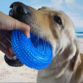 Dog Chew Toy Durable Squeaky Thorn Ring Interactive Sound Training Natural TPR Teeth Cleaning Grinding Non Toxic Puppy.