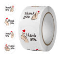 500pcs/roll 1 Inch Red Heart Thank You Sticker,Heart Stickers, Flower Stickers, Envelope Sealers, Thank You for Your Stickers.