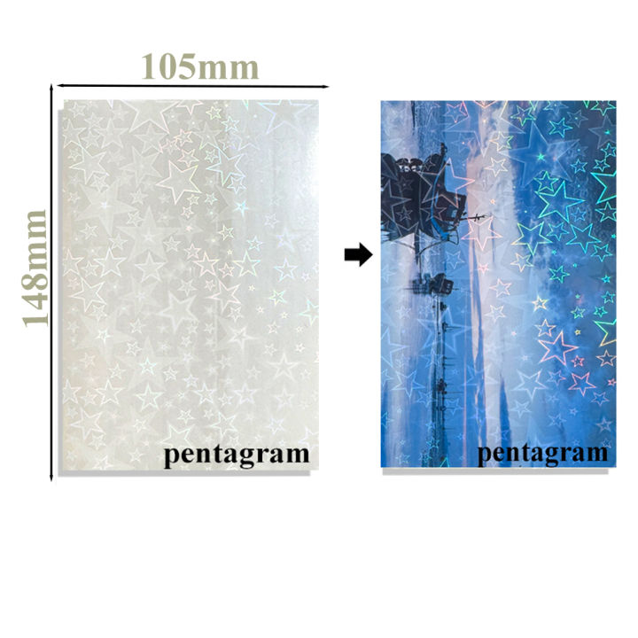50%20Sheets%20Waterproof%20Cold%20Laminating%20Film%20A6%20Hologram%20Star%20Dot%20Self-adhesive%20Paper%20film%20DIY%20Package%20Card%20Photo%20Laminating%20Film%20-%20Image%207