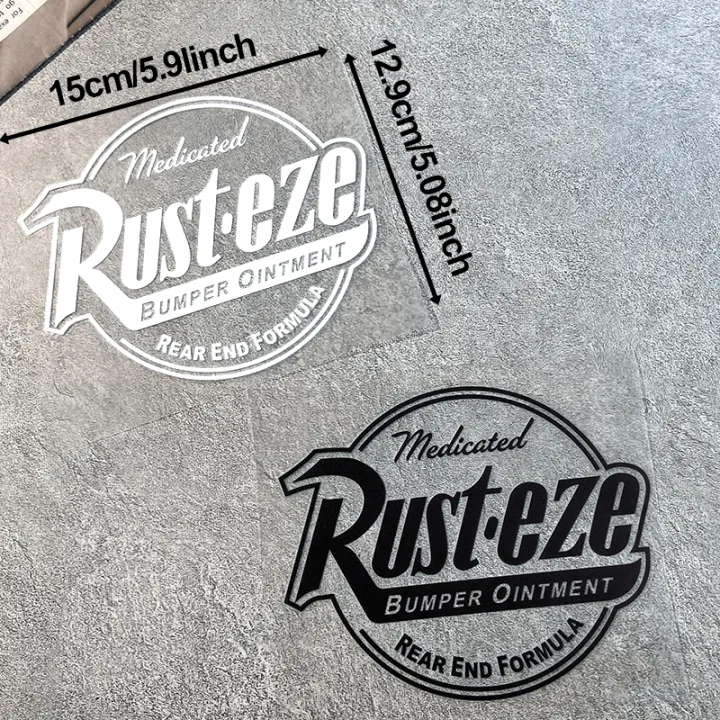 1PC Rust-Eze Motorcycle & Scooter Vinyl Sticker - PVC Glossy Extended ...