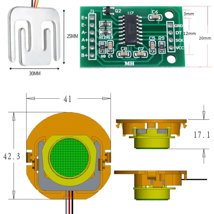 New%2050kg%20Load%20Cell%2050kg%20Weighing%20Sensor%20Half-bridge%20Strain%20Gauge%20Human%20Body%20Scale%20Weight%20Sensor%20+%20mounting%20bracket%20for%20Arduino%20-%20Image%205
