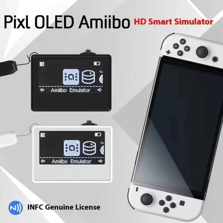 Amiibo Pixl Emulator Simulator for Nintendo Switch Intelligent iNFC OLED HD Simple Pixel Style System IC/NTAG Gaming Accessory