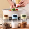 Measureable Salt Control Salt Shaker Kitchen Sealed Seasoning Jars Quantitative Press Seasoning Box Cumin Seasoning Bottle. 