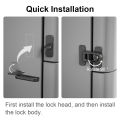 4pcs Easy-to-Install Refrigerator and Freezer Door Locks No Tools or Drilling Required Suitable for Refrigerators Cabinets. 