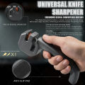 WXCOO Handheld Knife Sharpener Quick Professional Kitchen Tool Portable Manual Coarse Knife and Scissor Sharpener Mini Gadgets. 