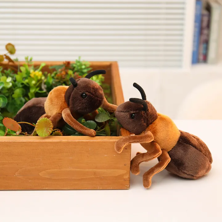 New%201Pc%2018CM%20simulation%20ants%20plush%20toys%20soft%20stuffed%20insect%20Brown%20Ant%20Plush%20Doll%20Decorative%20Desktop%20Ornaments%20Prank%20Props%20-%20Image%203