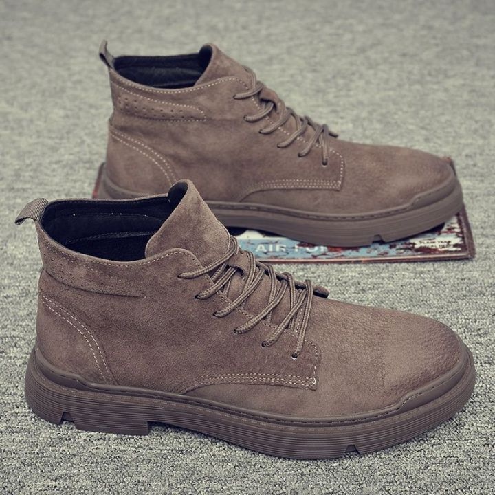 🔥Spot products🔥Fashion men Martin boots outdoor ankle boots men work shoes durable