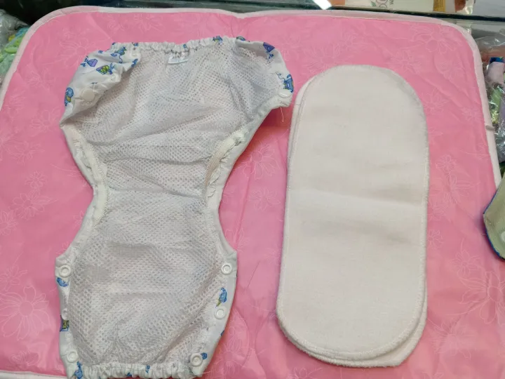 Washable%20Reusable%20Cloth%20Baby%20Diaper%20with%201%20Pad%202%20Layer%201%20Pc%20Mixed%20-%20Image%202