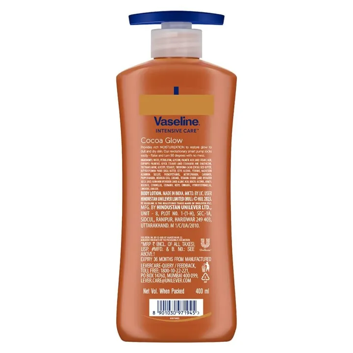 Vaseline%20Cocoa%20Glow%20Serum%20In%20Lotion,%20400%20ml%20%7C%20100%25%20Pure%20Cocoa%20&%20Shea%20Butter%20for%20Glowing%20&%20Soft%20Skin%20-%20Image%208