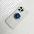 1pc Mandala pattern drop adhesive Socket phone stand Drop adhesive pattern foldable desktop stand Mandala mobile phone grip. 
