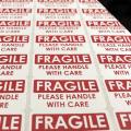 fragile sticker paper. 
