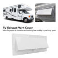 RV Exhaust Vent Cover White Range Hood Sidewall Vent Cover with Lockable Clips for Trailer Camper RV Range Hood Vent Cover. 