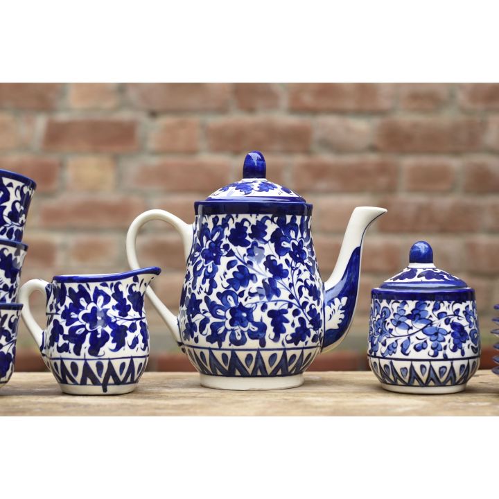 6%20person%20mini%20Dinner%20Set%7C%20Handmade%20and%20Handpainted%7C%20Blue%20Pottery%7CCeramics%7Ccrockery%7CDinnerware%20-%20Image%204